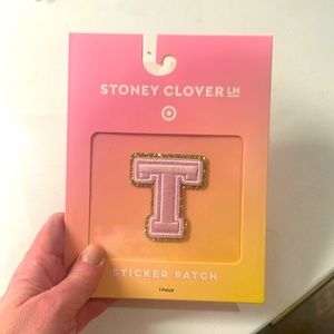 Brand New Stoney Clover, letterT sticker patch